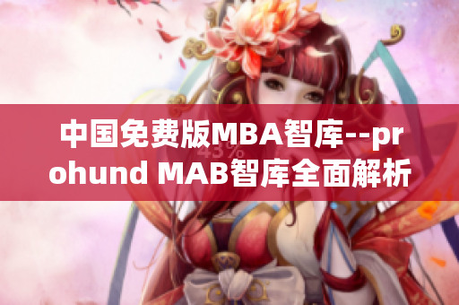 中国免费版MBA智库--prohund MAB智库全面解析