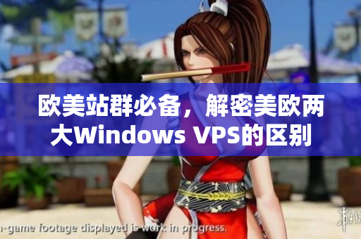 欧美站群必备，解密美欧两大Windows VPS的区别