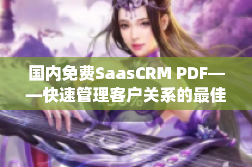 国内免费SaasCRM PDF——快速管理客户关系的最佳选择(1)