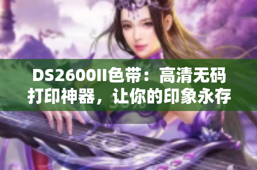 DS2600II色带：高清无码打印神器，让你的印象永存