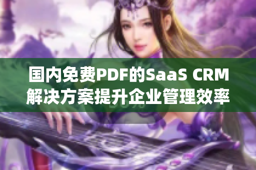 国内免费PDF的SaaS CRM解决方案提升企业管理效率(1)