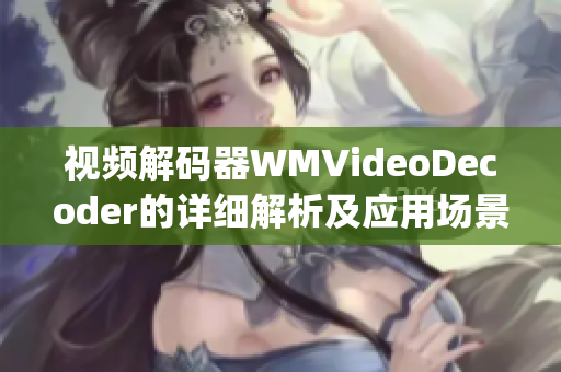 视频解码器WMVideoDecoder的详细解析及应用场景分享(1)