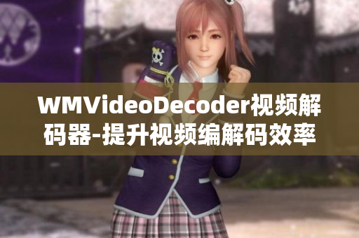 WMVideoDecoder视频解码器-提升视频编解码效率