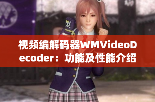 视频编解码器WMVideoDecoder：功能及性能介绍(1)