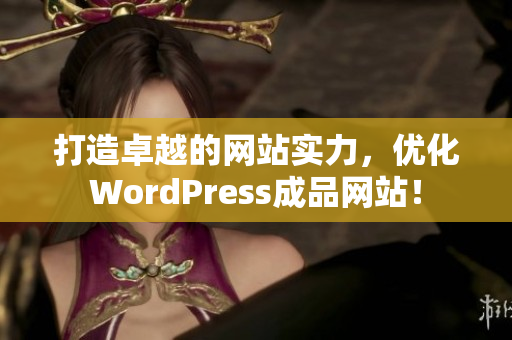 打造卓越的网站实力，优化WordPress成品网站！