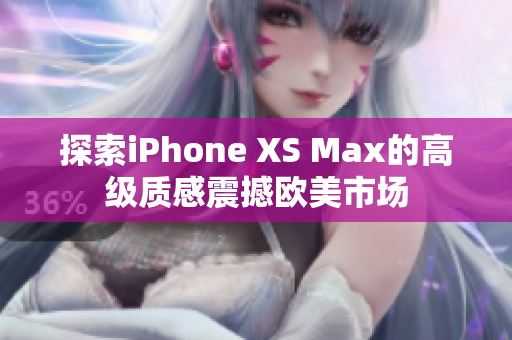 探索iPhone XS Max的高级质感震撼欧美市场