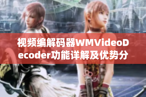 视频编解码器WMVideoDecoder功能详解及优势分析(1)