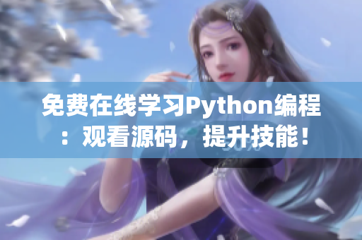 免费在线学习Python编程：观看源码，提升技能！