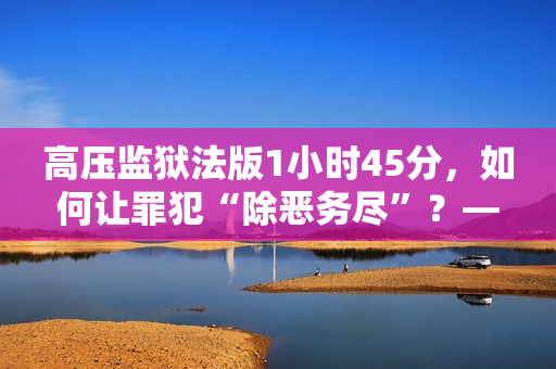 高压监狱法版1小时45分，如何让罪犯“除恶务尽”？——深度探讨