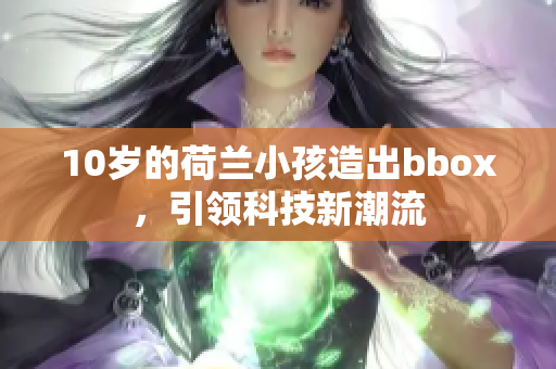 10岁的荷兰小孩造出bbox，引领科技新潮流