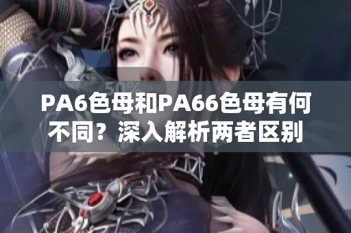 PA6色母和PA66色母有何不同？深入解析两者区别