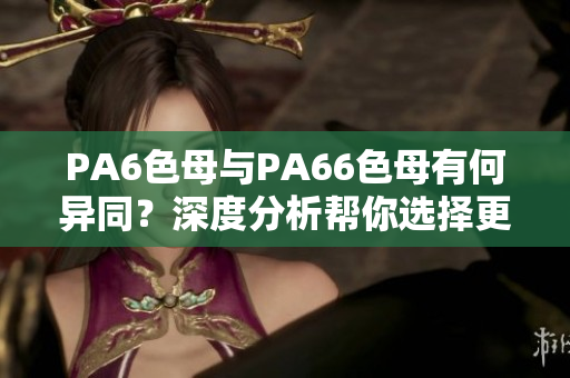 PA6色母与PA66色母有何异同？深度分析帮你选择更合适的材料