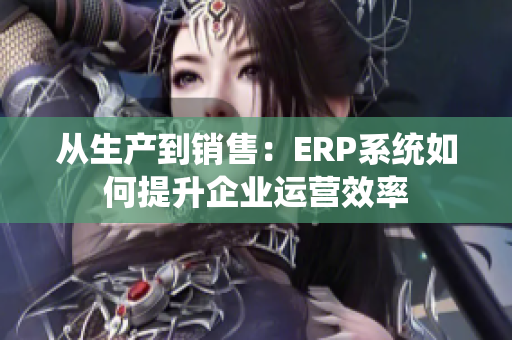 从生产到销售：ERP系统如何提升企业运营效率